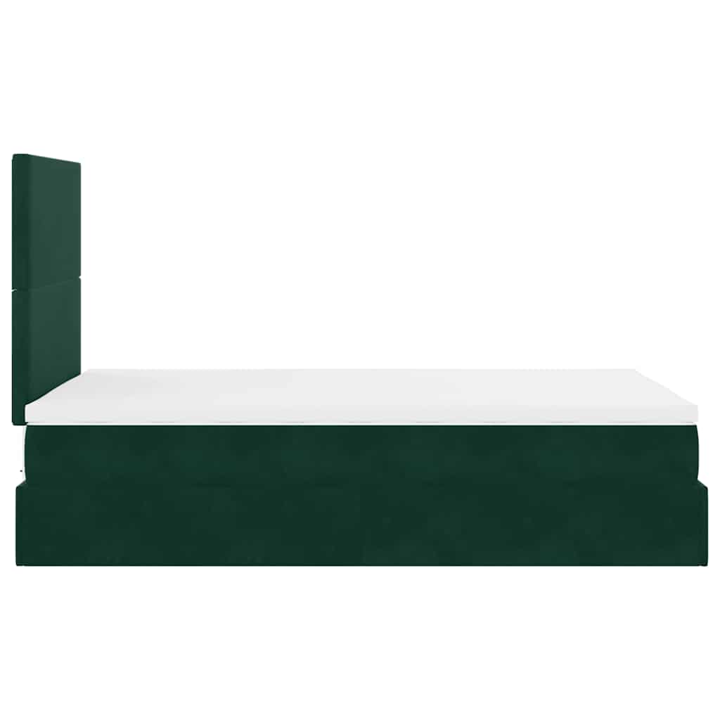 Struttura Letto Pouf con Materassi 120x200 cm Velluto | homemem39