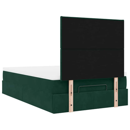 Struttura Letto Pouf con Materassi 120x200 cm Velluto | homemem39