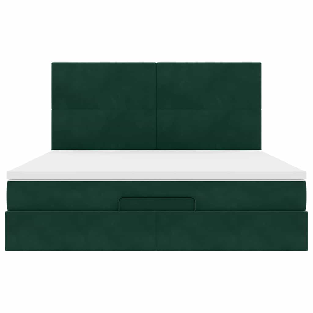 Struttura Letto Pouf con Materassi 180x200 cm Velluto | homemem39