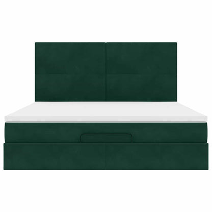 Struttura Letto Pouf con Materassi 180x200 cm Velluto | homemem39