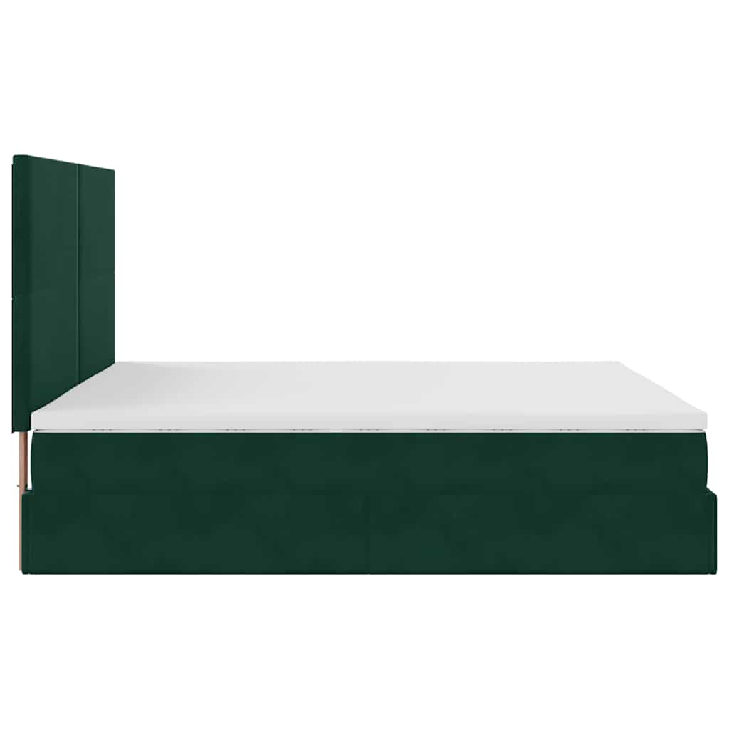 Struttura Letto Pouf con Materassi 180x200 cm Velluto | homemem39