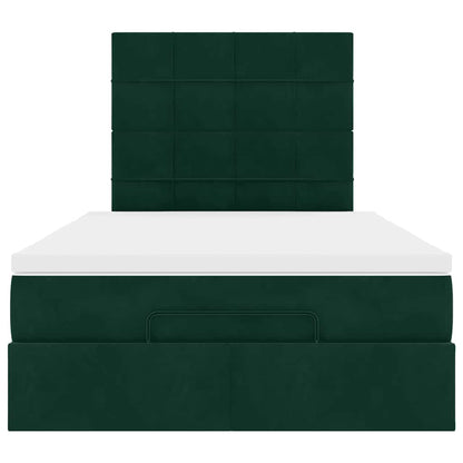 Struttura Letto Pouf con Materassi 120x190 cm Velluto