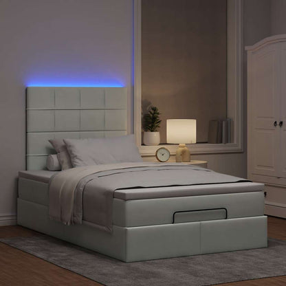 Struttura Letto Pouf con Materassi 120x200 cm Velluto | homemem39