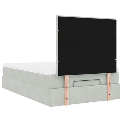 Struttura Letto Pouf con Materassi 120x200 cm Velluto | homemem39