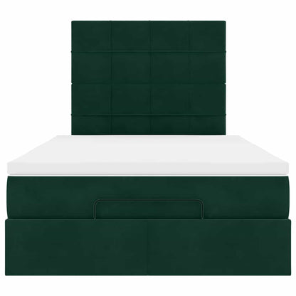 Struttura Letto Pouf con Materassi 120x200 cm Velluto | homemem39