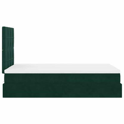 Struttura Letto Pouf con Materassi 120x200 cm Velluto | homemem39