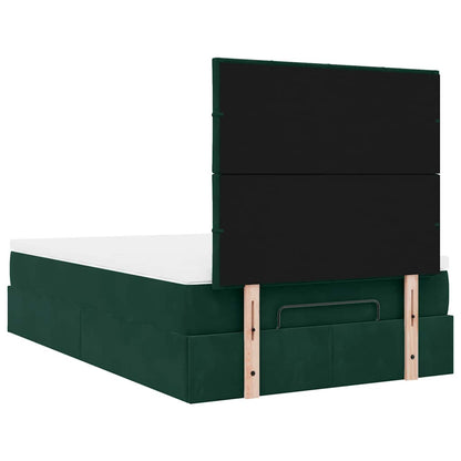 Struttura Letto Pouf con Materassi 120x200 cm Velluto | homemem39