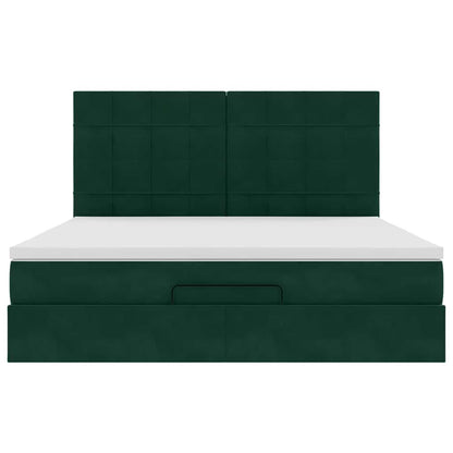 Struttura Letto Pouf con Materassi 160x200 cm Velluto | homemem39
