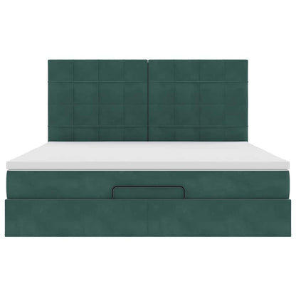 Struttura Letto Pouf con Materassi 180x200 cm Velluto | homemem39
