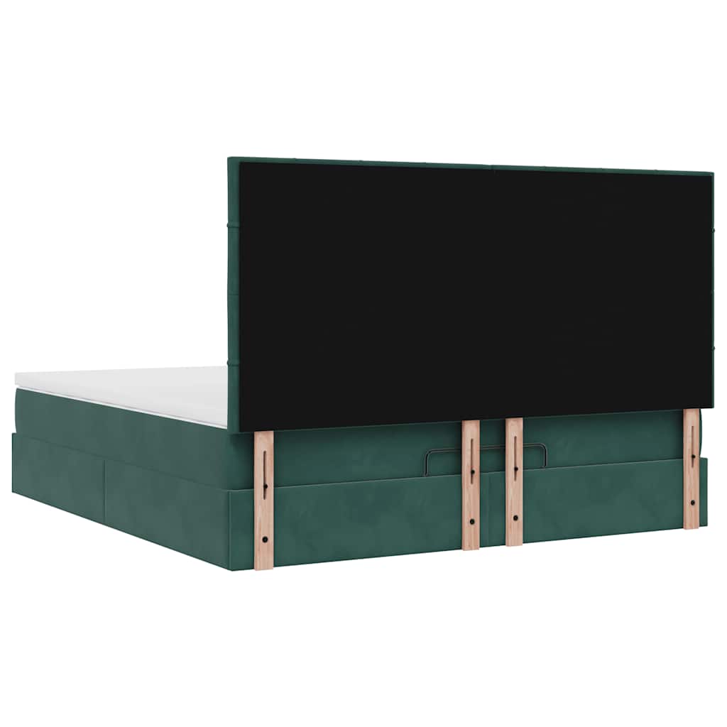 Struttura Letto Pouf con Materassi 180x200 cm Velluto | homemem39