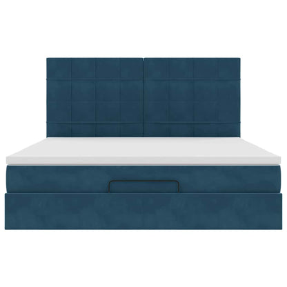 Struttura Letto Pouf con Materassi 180x200 cm Velluto | homemem39