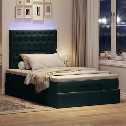 Struttura Letto Pouf con Materassi 120x190 cm Velluto | homemem39