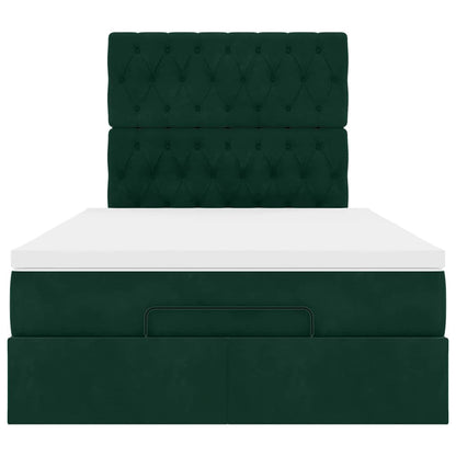 Struttura Letto Pouf con Materassi 120x190 cm Velluto | homemem39