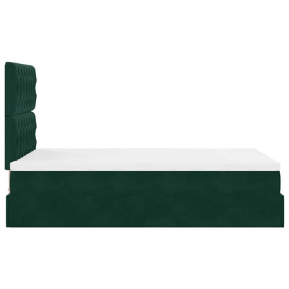 Struttura Letto Pouf con Materassi 120x190 cm Velluto | homemem39