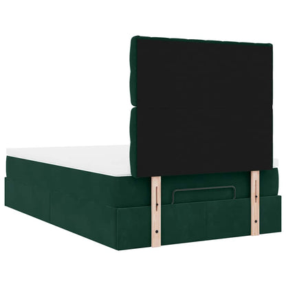 Struttura Letto Pouf con Materassi 120x190 cm Velluto | homemem39