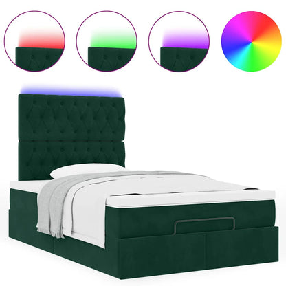 Struttura Letto Pouf con Materassi 120x200 cm Velluto | homemem39