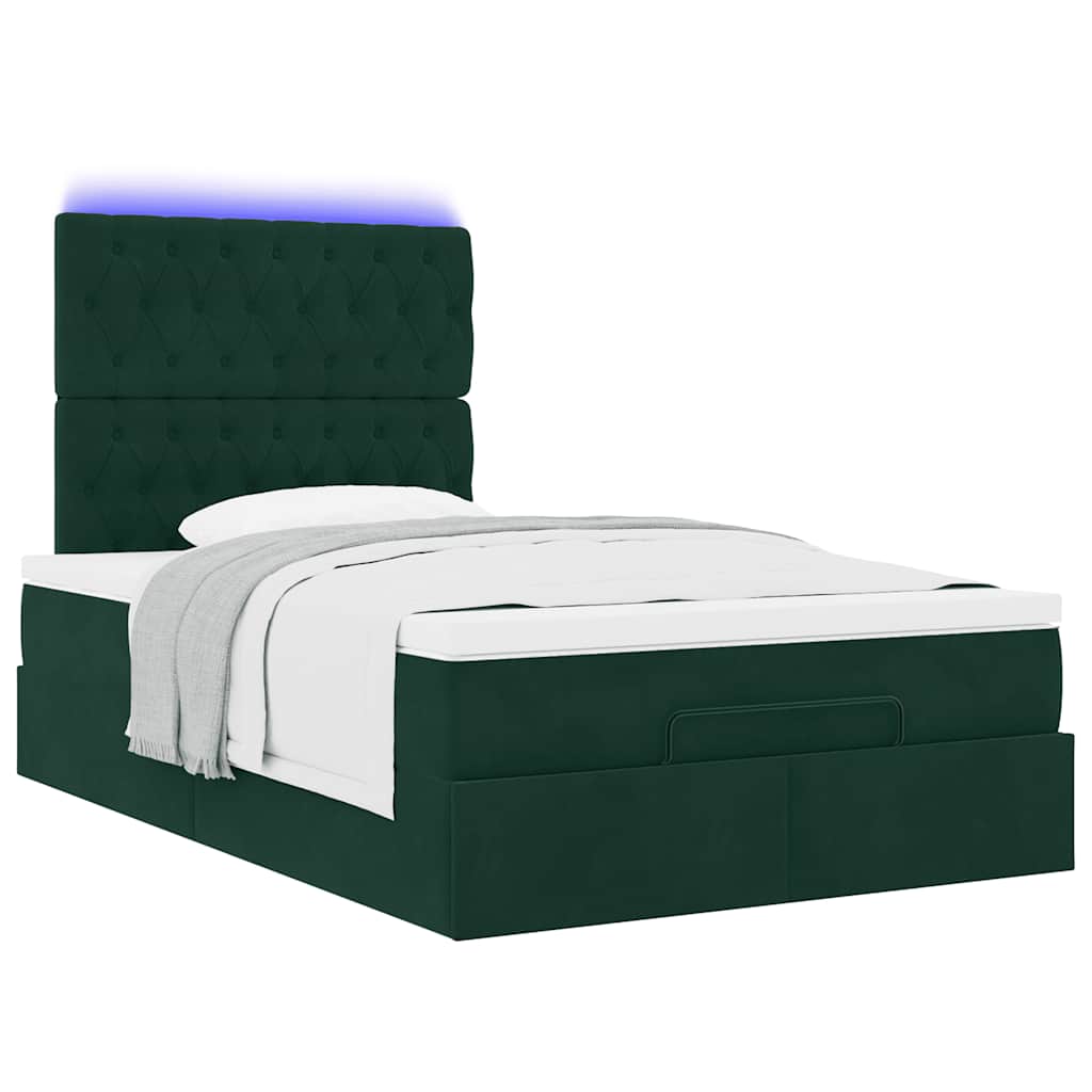 Struttura Letto Pouf con Materassi 120x200 cm Velluto | homemem39