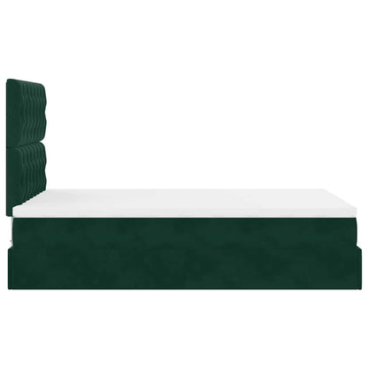 Struttura Letto Pouf con Materassi 120x200 cm Velluto | homemem39