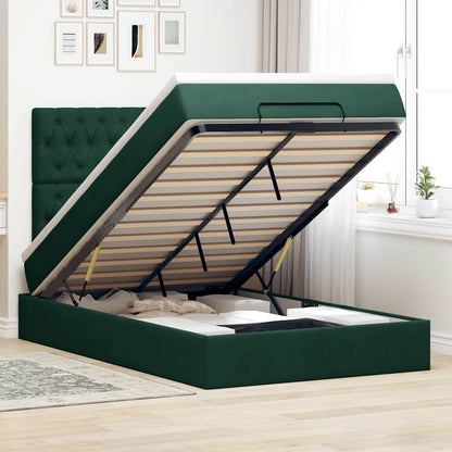 Struttura Letto Pouf con Materassi 120x200 cm Velluto | homemem39