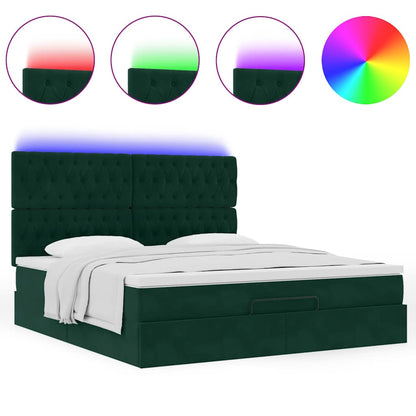 Struttura Letto Pouf con Materassi 160x200 cm Velluto | homemem39