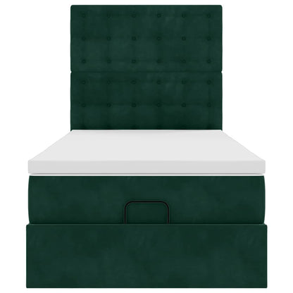 Struttura Letto Pouf con Materassi 80x200 cm Velluto | homemem39