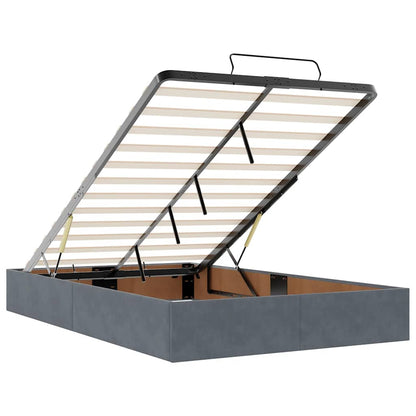 Struttura Letto Pouf con Materassi 120x200 cm Velluto - homemem39