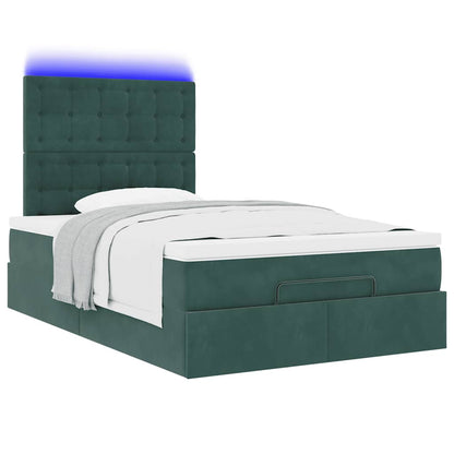Struttura Letto Pouf con Materassi 120x200 cm Velluto | homemem39