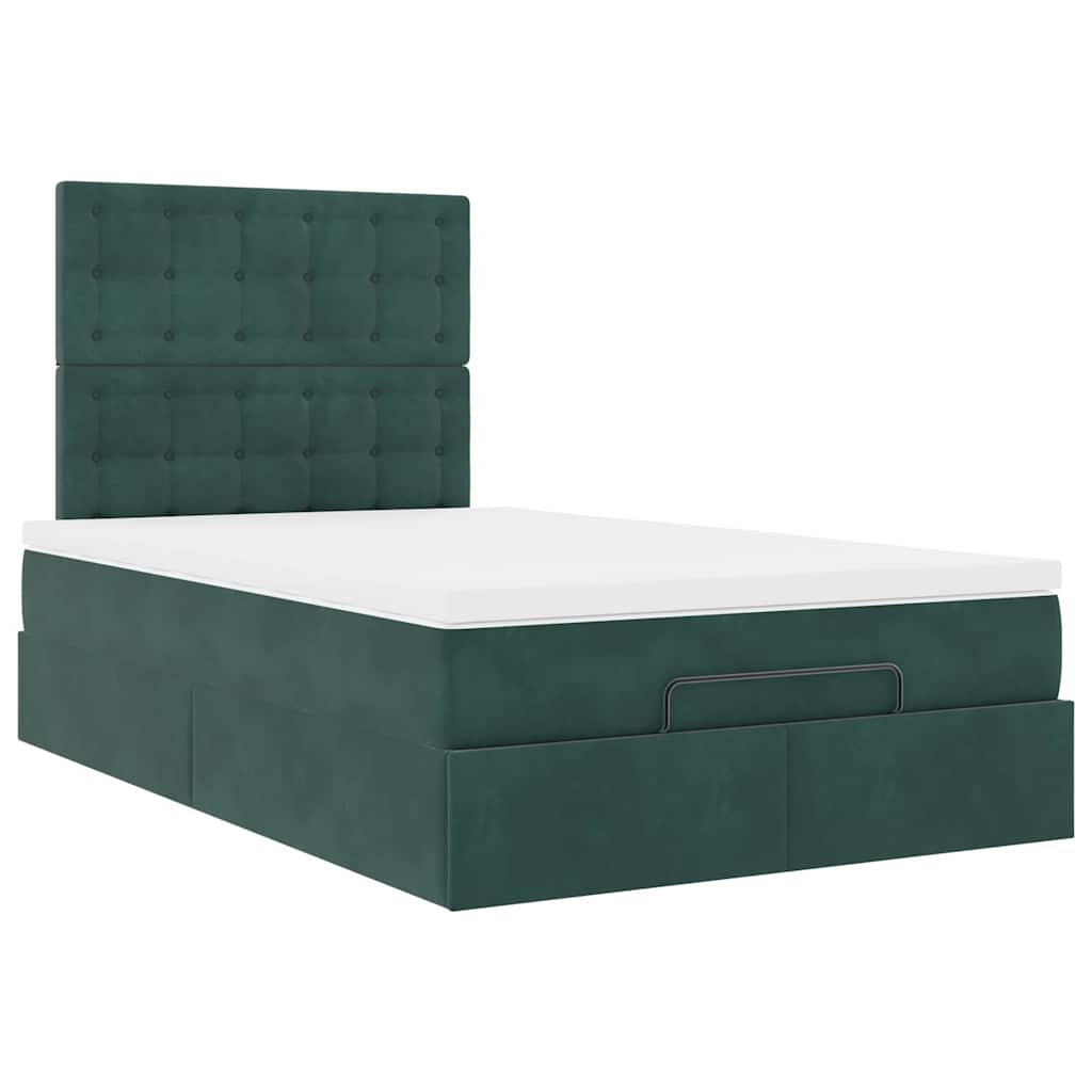 Struttura Letto Pouf con Materassi 120x200 cm Velluto | homemem39