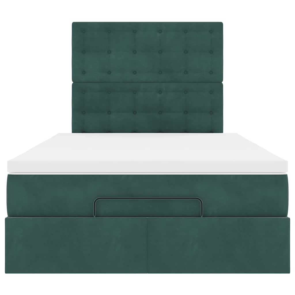 Struttura Letto Pouf con Materassi 120x200 cm Velluto | homemem39
