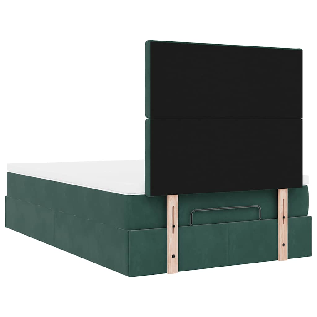 Struttura Letto Pouf con Materassi 120x200 cm Velluto | homemem39