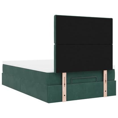 Struttura Letto Pouf con Materassi 120x200 cm Velluto | homemem39