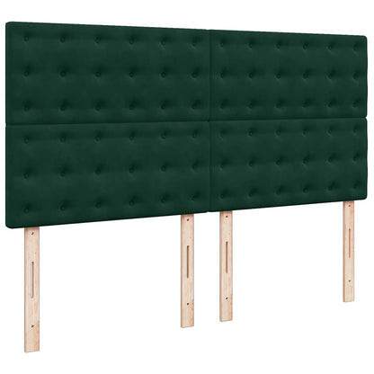 Struttura Letto Pouf con Materassi 160x200 cm Velluto