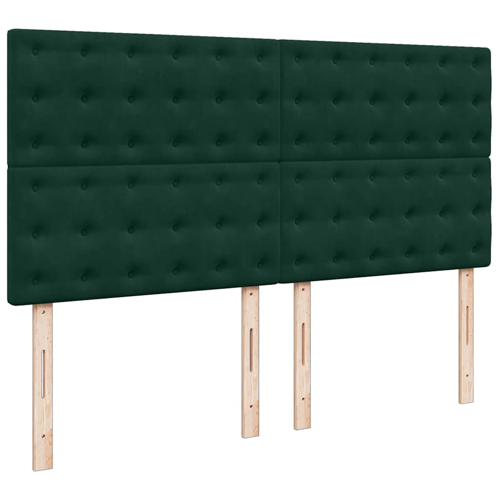 Struttura Letto Pouf con Materassi 200x200 cm Velluto | homemem39