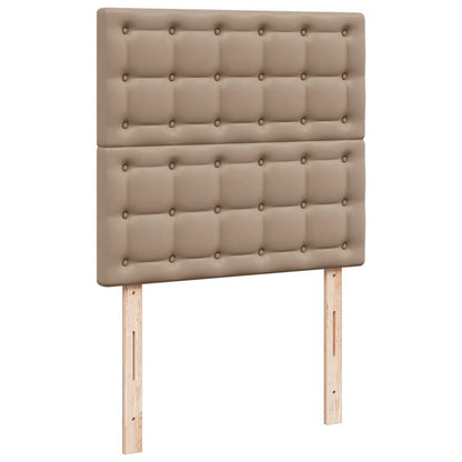 Pouf Letto con Materassi e LED Cappuccino 180x200cm Similpelle | homemem39