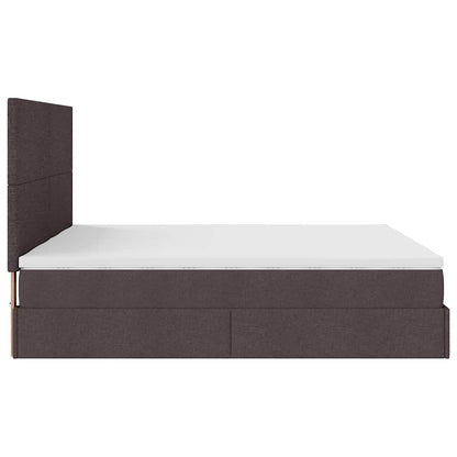 Struttura Letto Pouf con Materassi 160x200 cm in Tessuto | homemem39