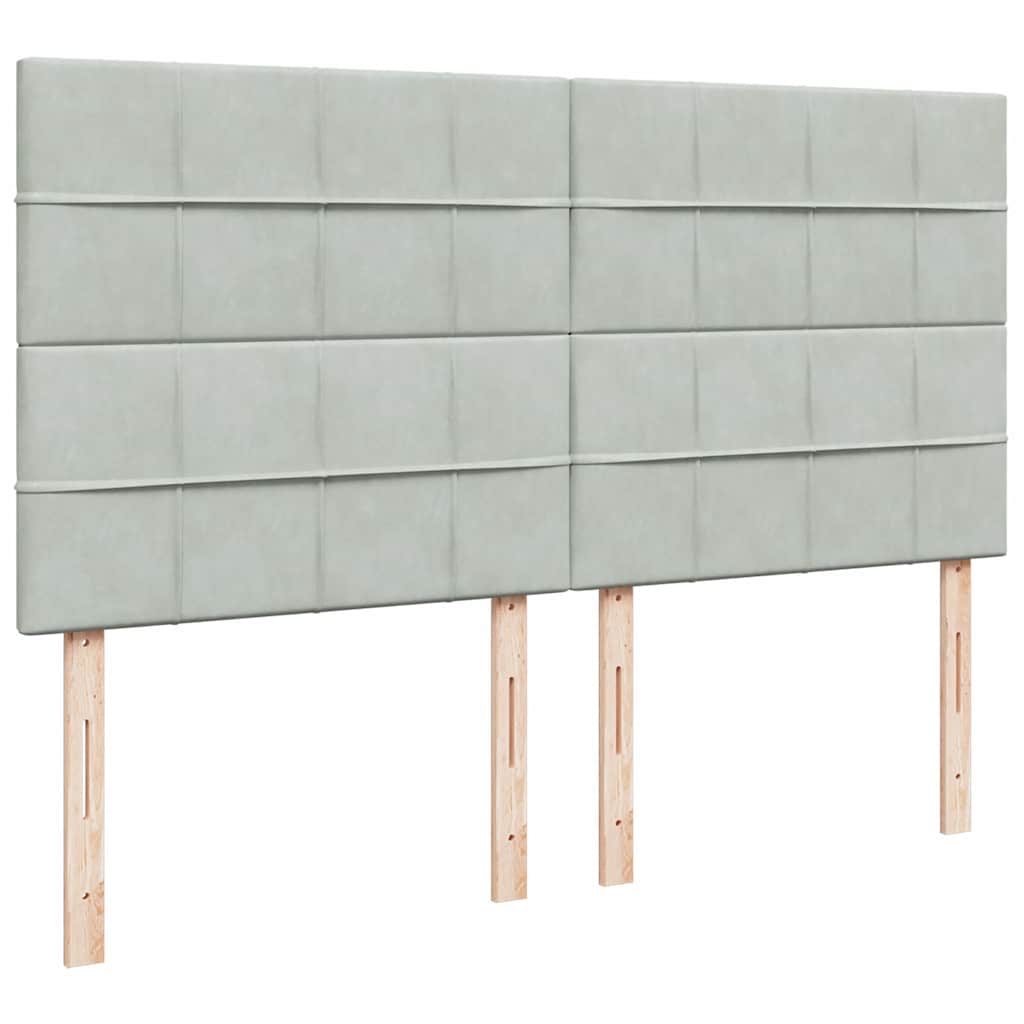 Struttura Letto Pouf con Materassi 160x200 cm in Velluto