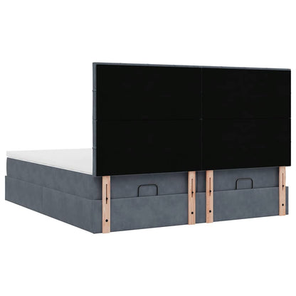 Struttura Letto Pouf con Materassi 180x200 cm Velluto | homemem39