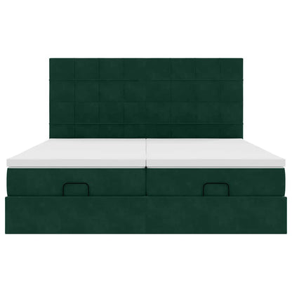 Struttura Letto Pouf con Materassi 180x200 cm Velluto | homemem39