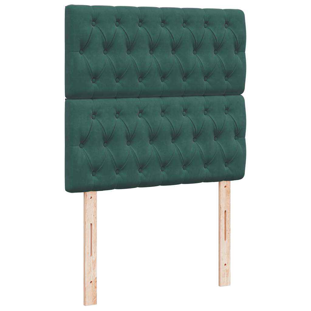 Struttura Letto Pouf con Materassi 200x200 cm Velluto