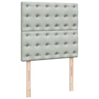 Struttura Letto Pouf con Materassi 160x200 cm in Velluto
