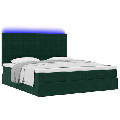 Struttura Letto Pouf con Materassi 160x200 cm Velluto | homemem39