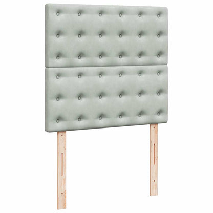 Struttura Letto Pouf con Materassi 200x200 cm Velluto