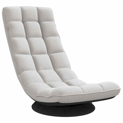 Sedia da Terra Girevole Grigio Nuvola 70x51x79 cm in Tessuto | homemem39