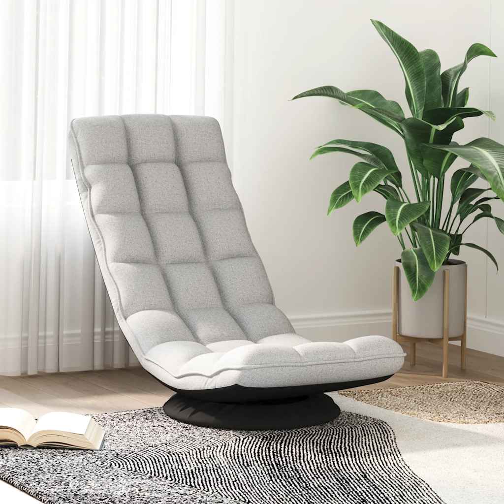 Sedia da Terra Girevole Grigio Nuvola 70x51x79 cm in Tessuto | homemem39
