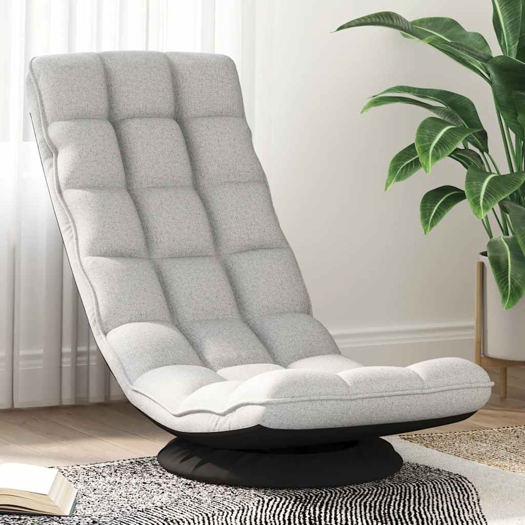 Sedia da Terra Girevole Grigio Nuvola 70x51x79 cm in Tessuto | homemem39