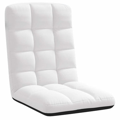Sedia da Terra Pieghevole Bianco 71x51x62 cm in Tessuto | homemem39