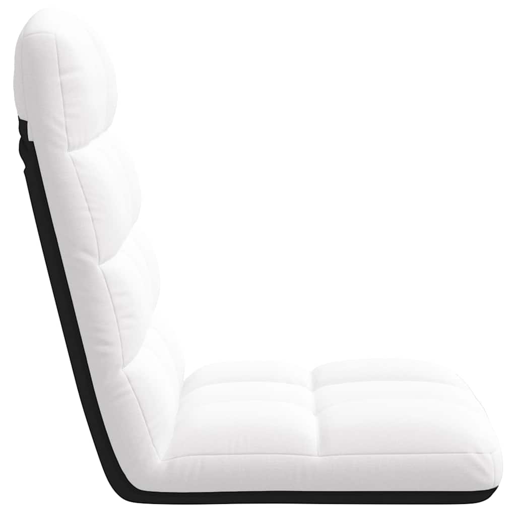 Sedia da Terra Pieghevole Bianco 71x51x62 cm in Tessuto | homemem39