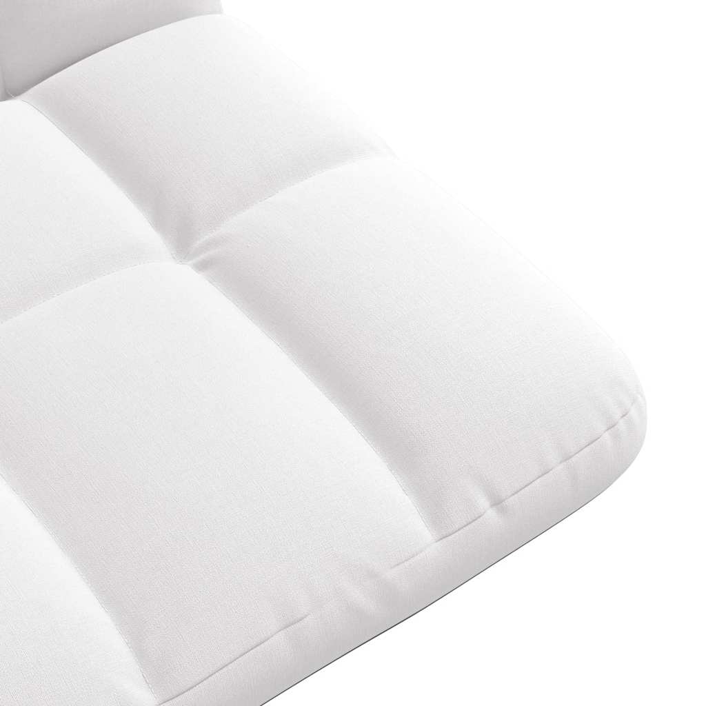 Sedia da Terra Pieghevole Bianco 71x51x62 cm in Tessuto | homemem39