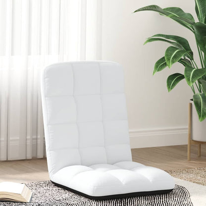 Sedia da Terra Pieghevole Bianco 71x51x62 cm in Tessuto | homemem39