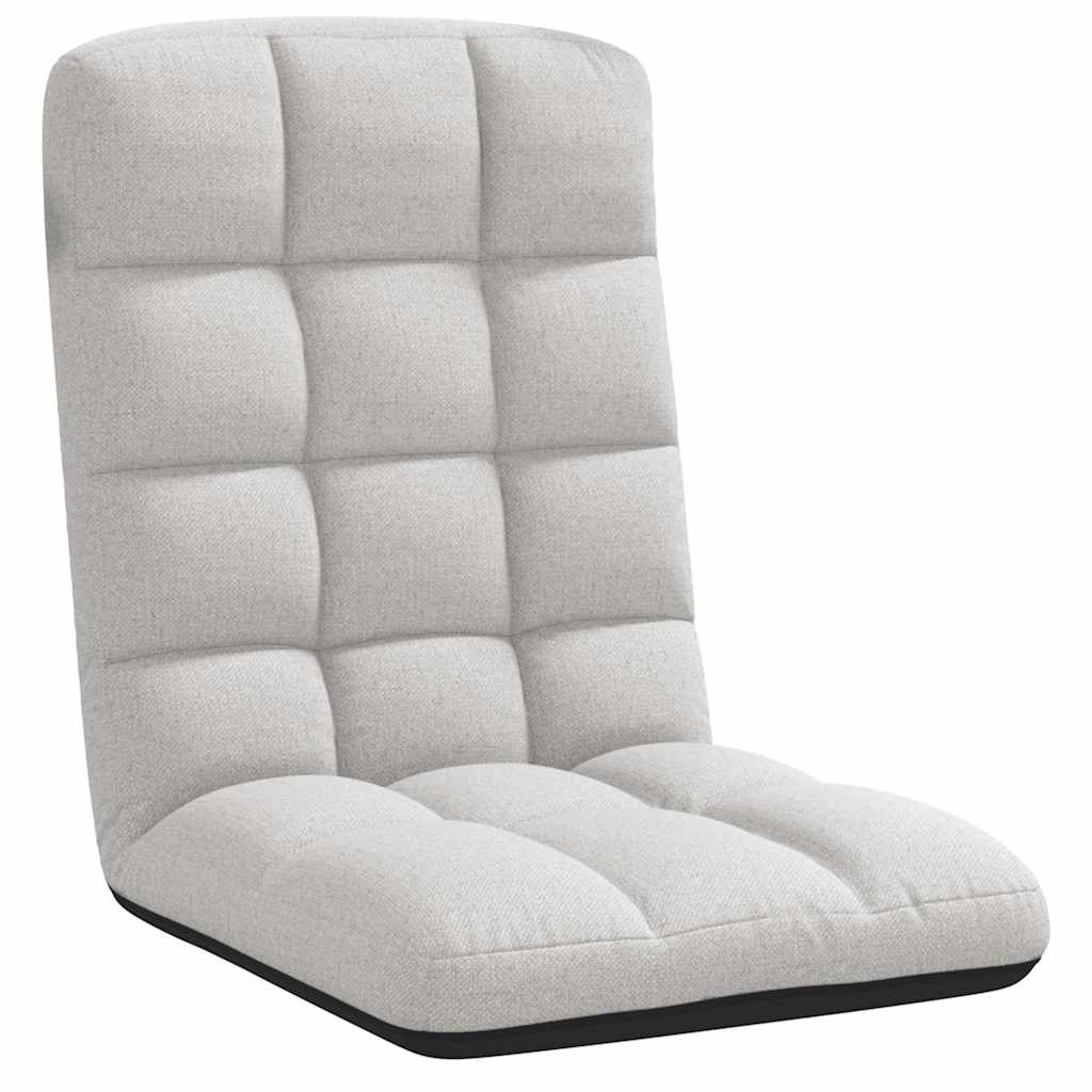 Sedia da Terra Pieghevole Grigio Nuvola 71x51x62 cm in Tessuto | homemem39